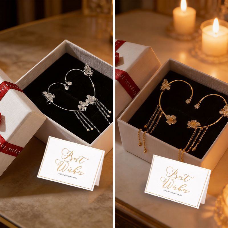 ✨KOLCZYKI Z CYRKONAMI W STYLU MOTYLKOWYM Z FRĘDZLAMI | IDEALNY PREZENT🎁