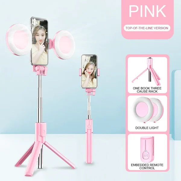 🔥Gorąca wyprzedaż 50% ZNIŻKI🎁Nowy wielofunkcyjny ulepszony telefon teleskopowy selfie stick i statyw