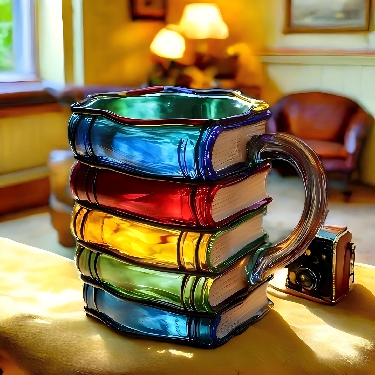 🌈 Kubek Stacked Stories™ — Pij z Wieży Koloru i Wyobraźni