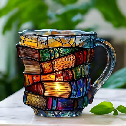 📚 Kubek Bookstack Brilliance™ — Dla Odważnego Czytelnika