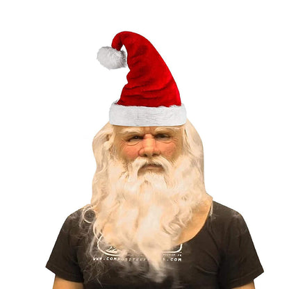 Realistyczna Maska Starego Człowieka – Maska Lateksowa na Halloween i Cosplay z Ruchomą Mundą