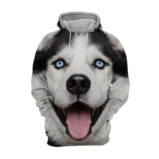 Unisex Bluza dla Psów | Alaskan Husky Podekscytowany