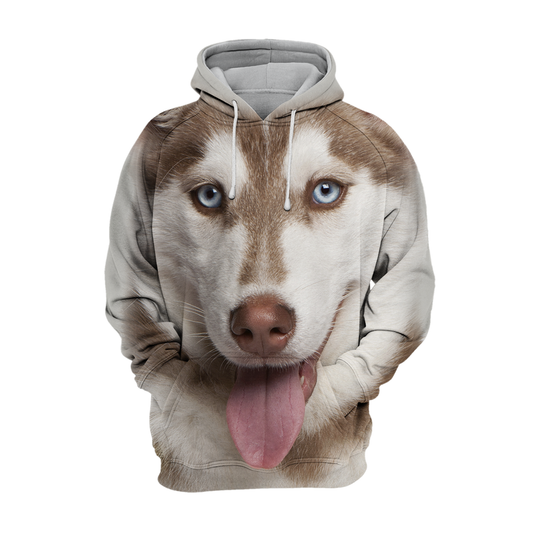 Unisex Hoodie dla psów | Szczeniak Alaskan Husky