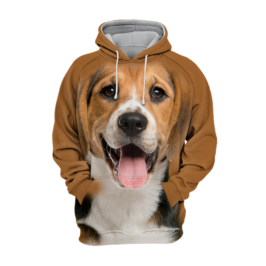 Unisex Hoodie dla psów | Beagle Szczęśliwy