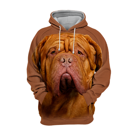 Unisex Honden Hoodie | Bordeaux Mastif