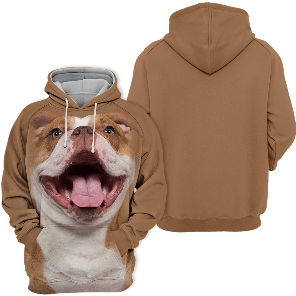 Unisexowy Hoodie dla Psów | Śmiech Angielskiego Buldoga