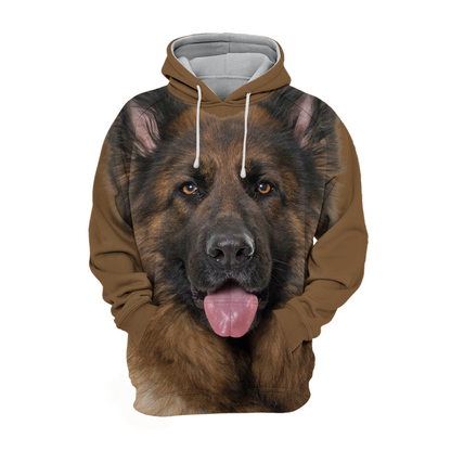 Unisexowy Hoodie dla Psów | Uroczy Owczarek Niemiecki