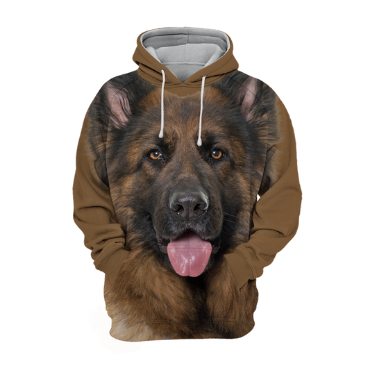 Unisexowy Hoodie dla Psów | Uroczy Owczarek Niemiecki