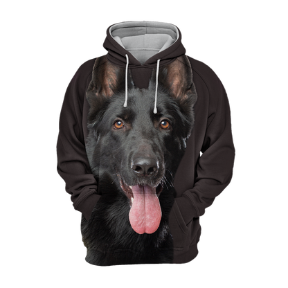 Unisexowy Kaptur dla Psów | Owczarek Niemiecki Czarny