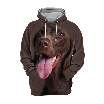 Unisex Hoodie dla Psów | Niemiecki Krótkowłosy Wyżeł Szczęśliwy