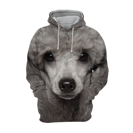 Unisexowy Hoodie dla psów | Szary Pudel Toy