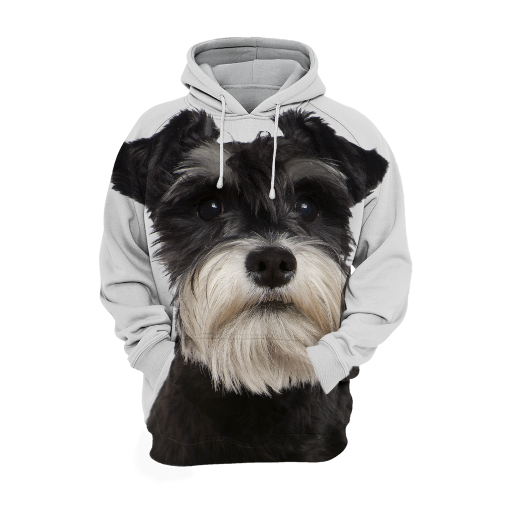 Unisexowy Hoodie dla Psów | Miniaturowy Sznaucer Czarny