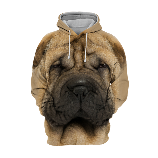 Unisexowy Hoodie dla Psów | Sharpei
