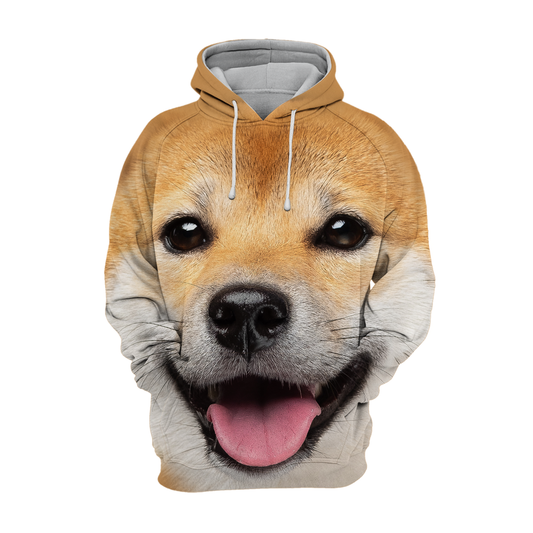 Unisexowy Hoodie dla Psów | Shiba Inu Akita Szczęśliwy