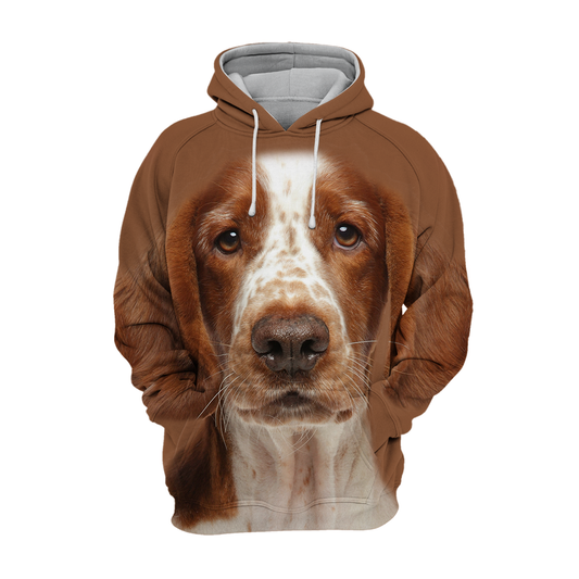 Unisexowy Kaptur dla Psów | Welsh Springer Spaniel Siad