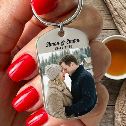 Brelok do zdjęć z imionami i datą