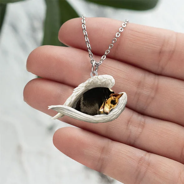 Prawdziwa Miłość | Śpiący Rat Terrier naszyjnik