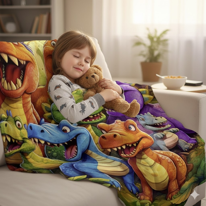 Artystyczny drukowany koc flanelowy