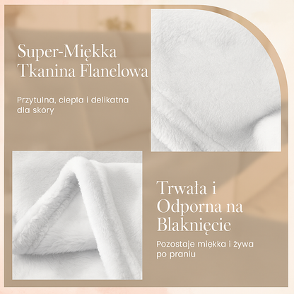 Artystyczny drukowany koc flanelowy