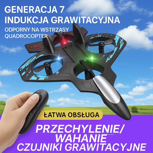 🔥Nowe ulepszenia✨360° obracający się stunt-RC myśliwiec✈️