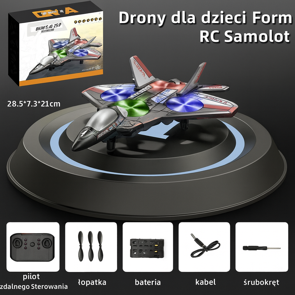 🔥Nowe ulepszenia✨360° obracający się stunt-RC myśliwiec✈️