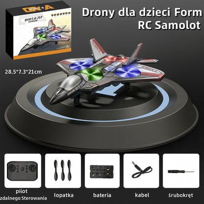 🔥Nowe ulepszenia✨360° obracający się stunt-RC myśliwiec✈️